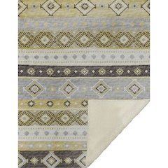 Premium Machine Washable ASB118 Gilded 50" x 70" Sherpa Throw Blanket