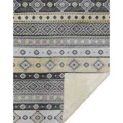Premium Machine Washable ASB118 Gray 50" x 70" Sherpa Throw Blanket