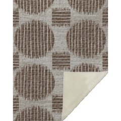 Premium Machine Washable ASB119 Brown 50" x 70" Sherpa Throw Blanket