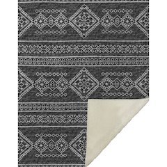Premium Machine Washable ASB120 Gray 50" x 70" Sherpa Throw Blanket