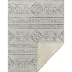 Premium Machine Washable ASB120 Taupe 50" x 70" Sherpa Throw Blanket