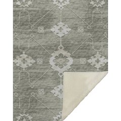 Premium Machine Washable ASB122 Olive 50" x 70" Sherpa Throw Blanket