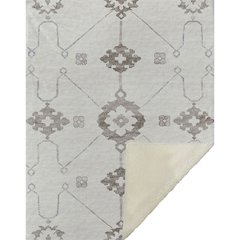 Premium Machine Washable ASB122 Taupe 50" x 70" Sherpa Throw Blanket
