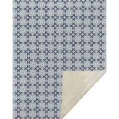 Premium Machine Washable ASB139 Navy 50" x 70" Sherpa Throw Blanket