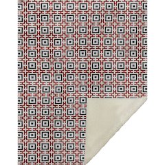 Premium Machine Washable ASB139 Red 50" x 70" Sherpa Throw Blanket