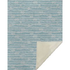 Premium Machine Washable ASB152 Lagoon 50" x 70" Sherpa Throw Blanket