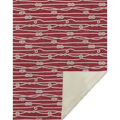 Premium Machine Washable ASB152 Red 50" x 70" Sherpa Throw Blanket