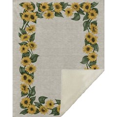 Premium Machine Washable ASB172 Yellow 50" x 70" Sherpa Throw Blanket