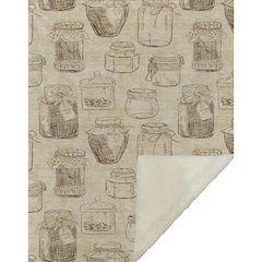 Premium Machine Washable ASB173 Beige 50" x 70" Sherpa Throw Blanket