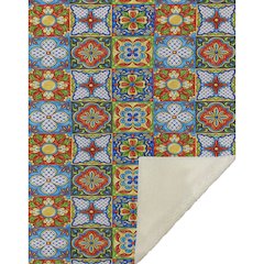 Premium Machine Washable ASB175 Kaleidoscope 50" x 70" Sherpa Throw Blanket