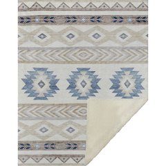 Premium Machine Washable ASB178 Taupe 50" x 70" Sherpa Throw Blanket
