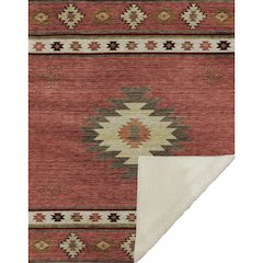 Premium Machine Washable ASB179 Spice 50" x 70" Sherpa Throw Blanket