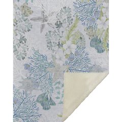 Premium Machine Washable ASB180 Aqua 50" x 70" Sherpa Throw Blanket