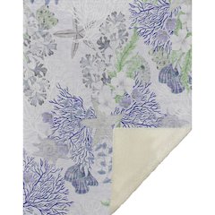 Premium Machine Washable ASB180 Blue 50" x 70" Sherpa Throw Blanket