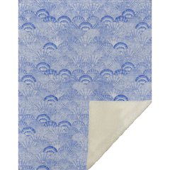 Premium Machine Washable ASB181 Blue 50" x 70" Sherpa Throw Blanket