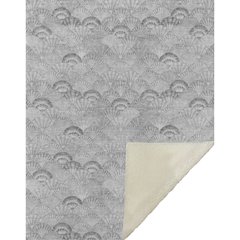 Premium Machine Washable ASB181 Gray 50" x 70" Sherpa Throw Blanket