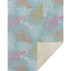 Premium Machine Washable ASB182 Aqua 50" x 70" Sherpa Throw Blanket