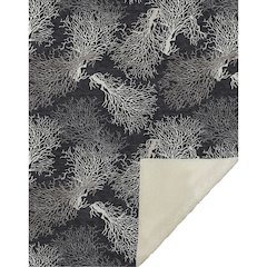 Premium Machine Washable ASB182 Midnight 50" x 70" Sherpa Throw Blanket