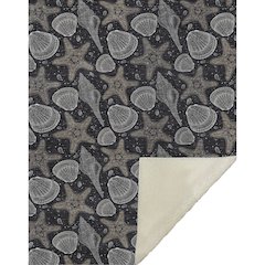 Premium Machine Washable ASB183 Midnight 50" x 70" Sherpa Throw Blanket