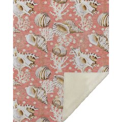 Premium Machine Washable ASB185 Peach 50" x 70" Sherpa Throw Blanket