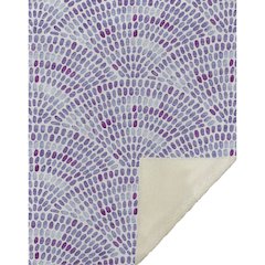 Premium Machine Washable ASB186 Purple 50" x 70" Sherpa Throw Blanket