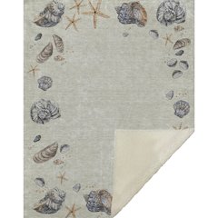 Premium Machine Washable ASB188 Oyster 50" x 70" Sherpa Throw Blanket