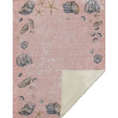 Premium Machine Washable ASB188 Peach 50" x 70" Sherpa Throw Blanket