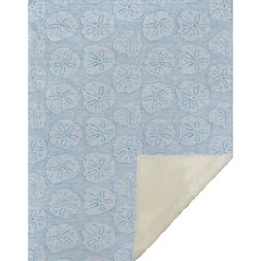 Premium Machine Washable ASB189 Blue 50" x 70" Sherpa Throw Blanket