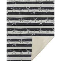 Premium Machine Washable ASB191 Midnight 50" x 70" Sherpa Throw Blanket