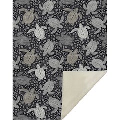 Premium Machine Washable ASB192 Midnight 50" x 70" Sherpa Throw Blanket