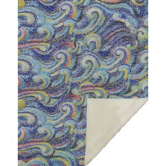 Premium Machine Washable ASB193 Ocean 50" x 70" Sherpa Throw Blanket