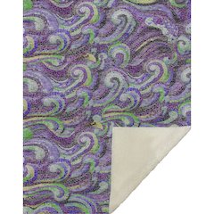 Premium Machine Washable ASB193 Purple 50" x 70" Sherpa Throw Blanket