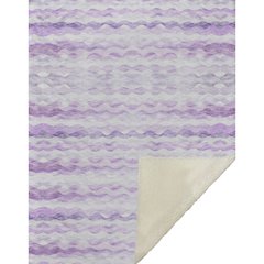 Premium Machine Washable ASB195 Purple 50" x 70" Sherpa Throw Blanket