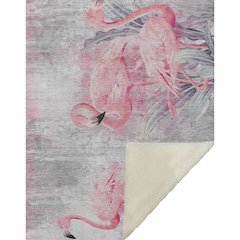 Premium Machine Washable ASB197 Pink 50" x 70" Sherpa Throw Blanket