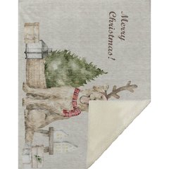 Premium Machine Washable ASB219 Taupe 50" x 70" Sherpa Throw Blanket