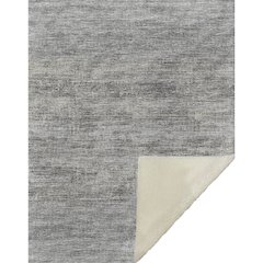 Premium Machine Washable ASB32 Silver 50" x 70" Sherpa Throw Blanket