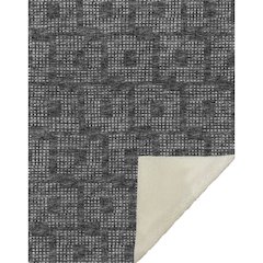 Premium Machine Washable ASB33 Black 50" x 70" Sherpa Throw Blanket