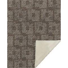 Premium Machine Washable ASB33 Brown 50" x 70" Sherpa Throw Blanket