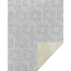 Premium Machine Washable ASB33 Silver 50" x 70" Sherpa Throw Blanket