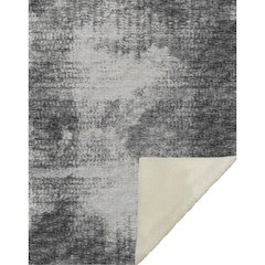 Premium Machine Washable ASB34 Black 50" x 70" Sherpa Throw Blanket