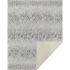 Premium Machine Washable ASB38 Beige 50" x 70" Sherpa Throw Blanket