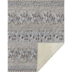Premium Machine Washable ASB38 Blue 50" x 70" Sherpa Throw Blanket