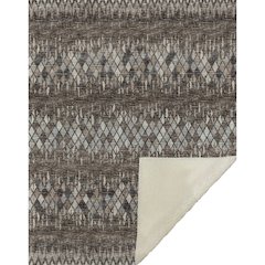 Premium Machine Washable ASB38 Brown 50" x 70" Sherpa Throw Blanket