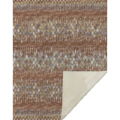 Premium Machine Washable ASB38 Spice 50" x 70" Sherpa Throw Blanket