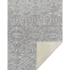 Premium Machine Washable ASB40 Gray 50" x 70" Sherpa Throw Blanket