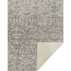 Premium Machine Washable ASB40 Taupe 50" x 70" Sherpa Throw Blanket