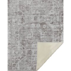 Premium Machine Washable ASB41 Mocha 50" x 70" Sherpa Throw Blanket