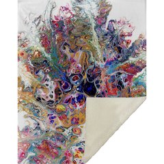Premium Machine Washable ASB46 Kaleidoscope 50" x 70" Sherpa Throw Blanket