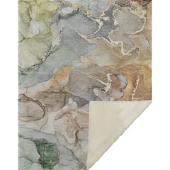 Premium Machine Washable ASB500 Beige 50" x 70" Sherpa Throw Blanket