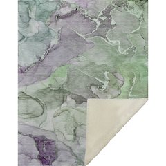 Premium Machine Washable ASB500 Green 50" x 70" Sherpa Throw Blanket
